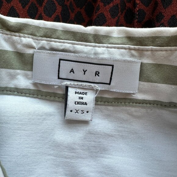 AYR The Deep End Button Up Shirt Womens Size XS Minimalist Classic Capsule Work - Picture 9 of 12